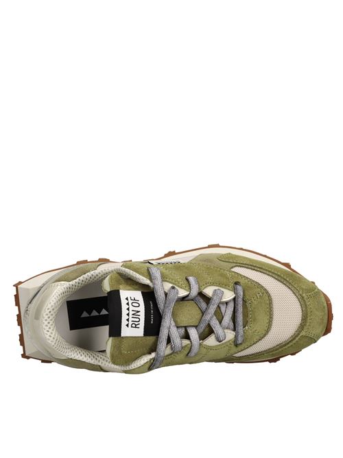 Sneakers modello MUSK W in camoscio e tessuto RUN OF | MUSK WVERDE-BEIGE